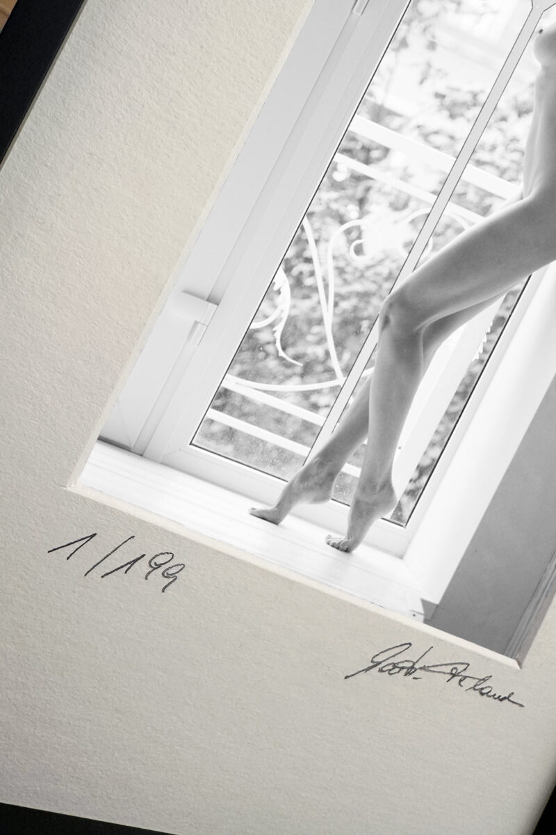 Close-up mit Passepartout und sichtbarer Signatur – limitierter Print – FRAME ME
