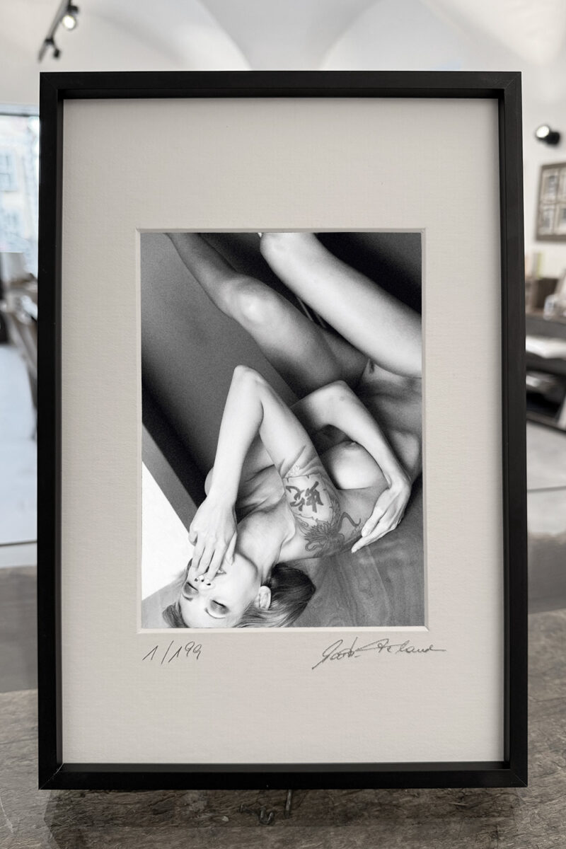Gerahmter Fine Art Print der limitierten Edition – 1/199, signiert auf Passepartout – SHEEP DON’T DO PILATES
